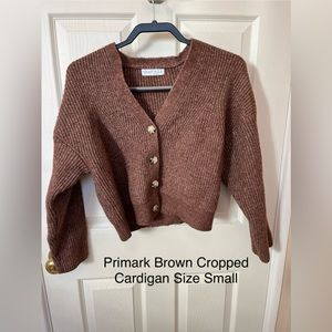 Primark Brown Cropped Cardigan